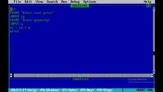 Calculating percentage in Qbasic program.