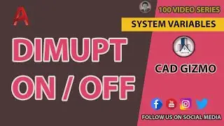 AutoCAD System Variable | DIMUPT | Cad Gizmo | #AutoCAD