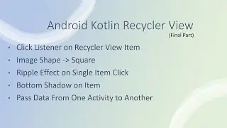 RecyclerView in Kotlin hindi | final part
