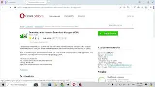 How To Add IDM Extension In Opera Browser - Full Guide | How To Easily