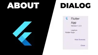 Flutter AboutDialog Widget | About Dialog in Flutter | About Dialog | Flutter Widgets 