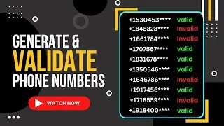 How To Generate & Validate Real Phone Numbers (Works Worldwide 🌏) - Phone Number Validation