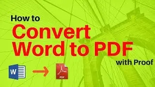 How to Convert Word to Pdf Offline