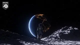 Blender 3 Scene Tutorial Moonscape | Eevee + Cycles