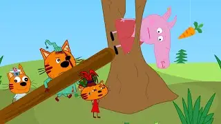 THREE CATS SAVING PEPPA | Cartoon parody of three cats
