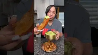 Chicharrones and Avocado spread! Fried pork belly! 