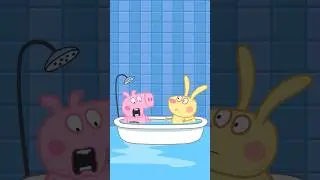 George Pig With Richard Rabbit in the Bathtub 