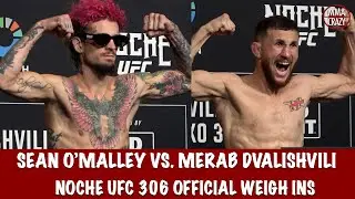 UFC 306: Official Weigh-ins Sean O’Malley & Merab Dvalishvili