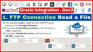 41. FTP Read a File operation | How to read file from ftp in oic | FTP in oic | OIC tutorials