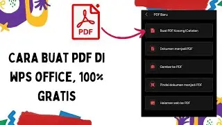 Cara membuat file pdf di wps office android