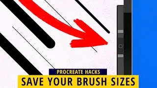 How to SAVE your Brush Sizes in Procreate!