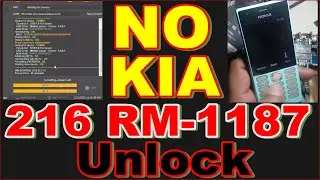Nokia 216 RM-1187 Lock remove unlock tool | Nokia 216 security unlock | Nokia RM-1187 Unlock done