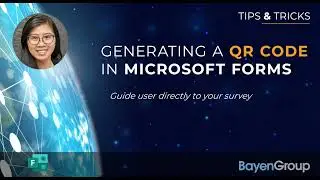 Microsoft Forms - Generating a QR Code In Microsoft Forms