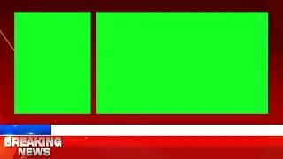 breaking news green screen frame || news green screen || no copyright