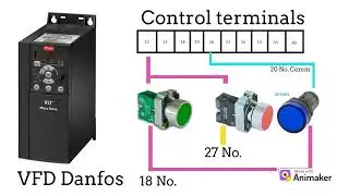 VFD Control Wiring with Lamp Indication.