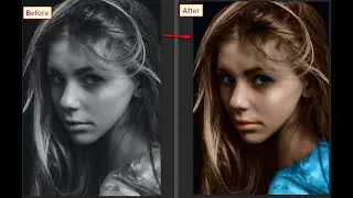 Photoshop Tutorial How To Colorize a Black & White Photo ( HINDI )