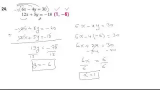 Systems of Equations using Substitution and Elimination methods.