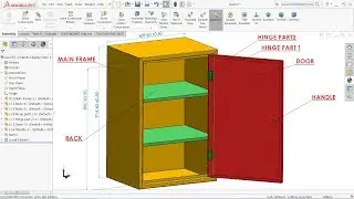 Solidworks tutorial | Design of Steel Almirah in Solidworks (Sheet metal)