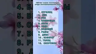 Самые популярные среди противоположного пола.