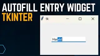 AutoComplete Entry Widget in Tkinter (Autofill suggestions)