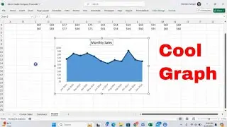 How to Add a Dark Line to Top of Area Chart in Microsoft Excel! #msexcel #howto #tutorial #graph