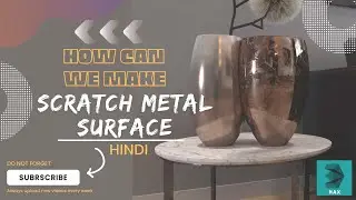 HOW CAN WE MAKE SCRATCH METAL TEXTURE [Hindi] | 3ds Max | CORONA