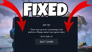 How To Fix There Was An Error Connecting To The Platform - Error Code 43 Valorant