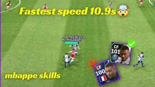 MBAPPE - Skills Card🤯🔥| faster than bolt #mbappe  #gaming #efootball #viral #goals