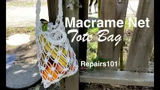 Macrame Net Tote Bag
