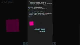 CSS-Only Scroll animation is Wonderful 