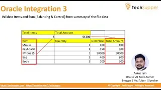 Validate Items and Sum Balancing & Control from summary of the file data