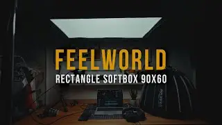 FEELWORLD Rectangle SoftBox 90x60 | Простейшая схема освещения которую я использую из ролика в ролик