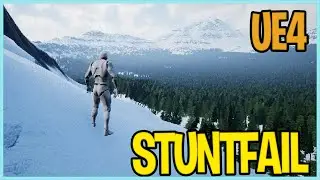 Unreal Engine STEAM - Snow GTA Ragdoll physics - Stunt Fail