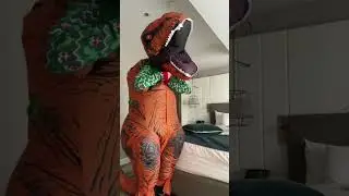 Get ready with me, but I’m a dinosaur with a Christmas water on 