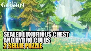 Sealed Luxurious Chest 2 Seelie Puzzle And Hydro Culus Fontaine Research Institute Genshin Impact