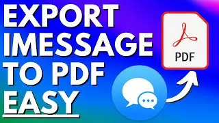 Export iMessage to PDF 2021 (Not Free)