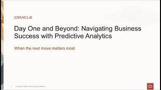 Day One and Beyond - Navigating Business Success with Predictive Analytics