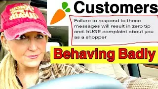 Instacart CUSTOMER Degrades Shopper- SHOPPER PENALIZED- NEW Tip Protection?