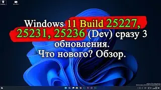 Review of Windows 11 Insider Preview Updates Build 25227, 25231, 25236. REVIEW of 3 updates at once.