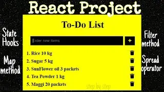 Complete To-do List project using React || #project2