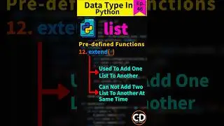 What Is List Data Type Function? - extend( ) function - Python Short Series Ep.46 