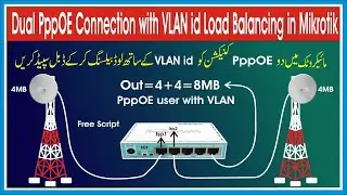 Dual PppOE Connection with VLAN id Load Balancing in Mikrotik | Dual PppOE ISP Load Balancing