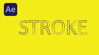 How To Animate Stroke in After effects | Text Reveal