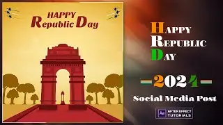 Happy Republic Day | Republic day motion graphics | after effects tutorials