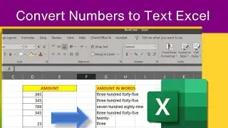 How to convert numbers into text in Excel|how to write number as text in Excel | Number text excel