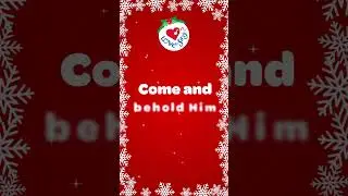 O Come All Ye Faithful ✨Christmas Song SING ALONG Merry Christmas 🎤🎄 #shorts #christmassong