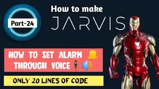 how to make alarm clock in python || How to make Jarvis in python (part-24) || AviUpadhyay