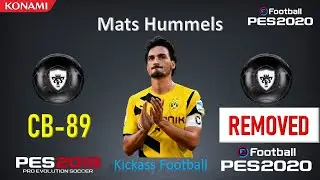 PES 2020 16 Removed Players in (Mobile / PC) ft. Hummels, Kompany, Cech, etc.