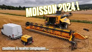 😎 MOISSON 2024 CR9.90 & John Deere 6R : 🌾 conditions et récoltes compliquées cette année ...💧