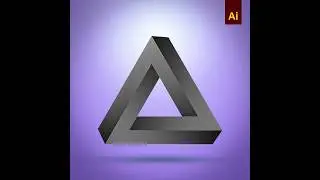 Penrose triangle optical illusion | Illustrator tutorial